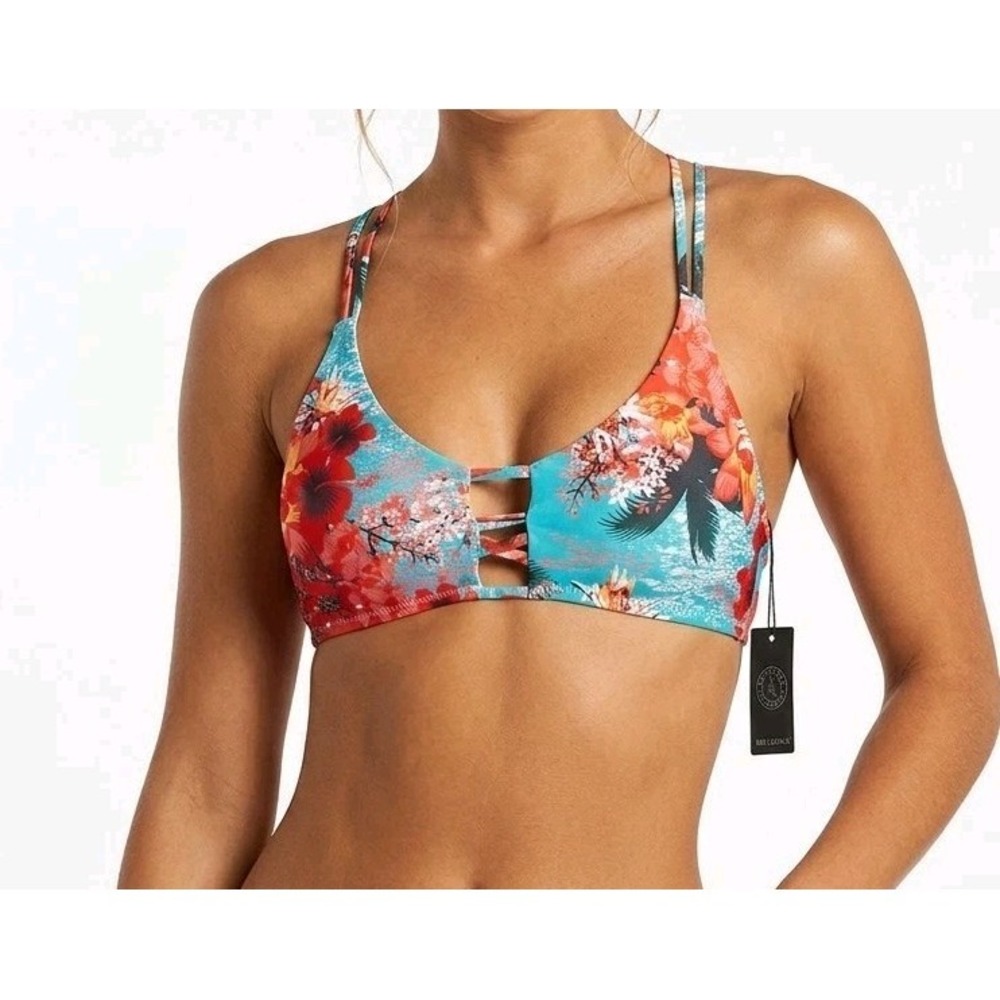 RELLECIGA Women's Strappy Bikini Top Multicolor Size‎ L